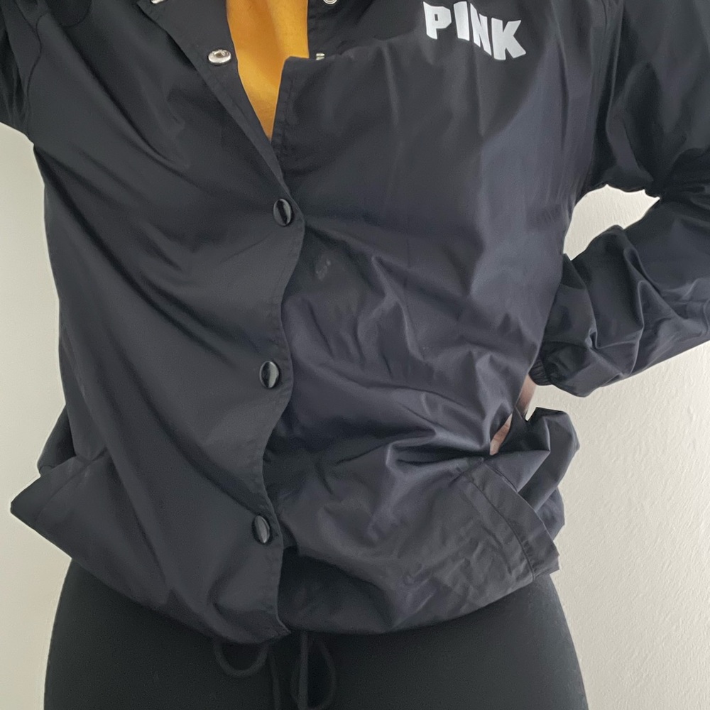 Victoria's Secret PINK Navy Blue Bomber Jacket